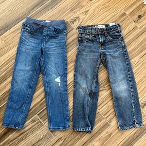 5T Kids Blue Jeans Set Old Navy and Levi’s